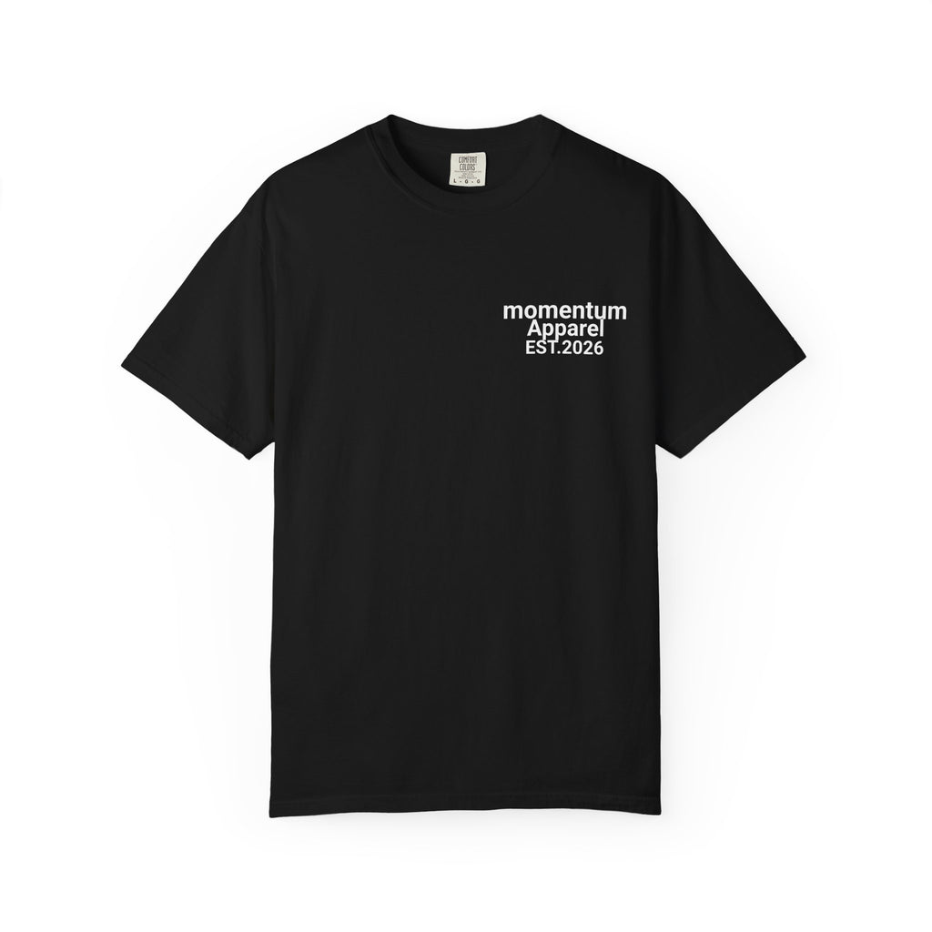 Momentum apparel plain white/black tee