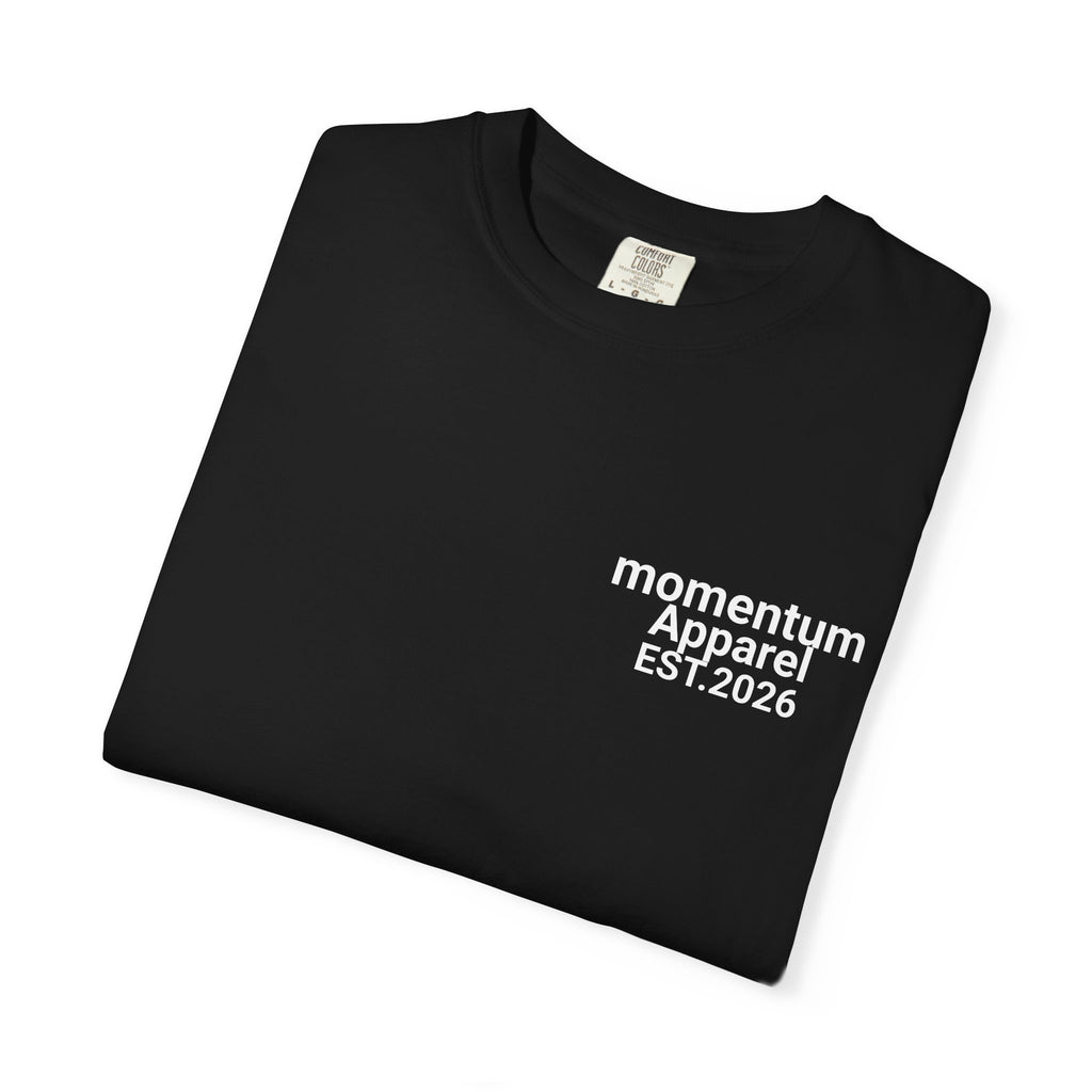 Momentum apparel plain white/black tee