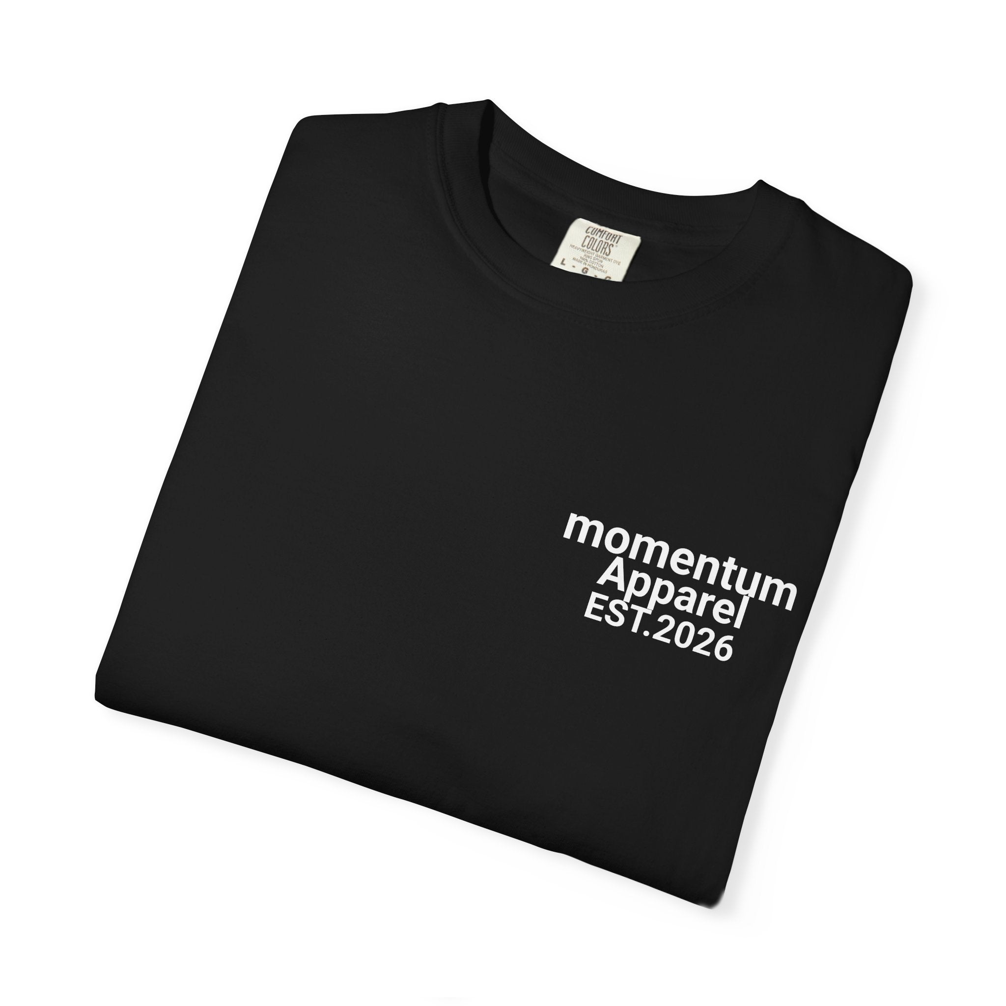 Momentum apparel plain white/black tee