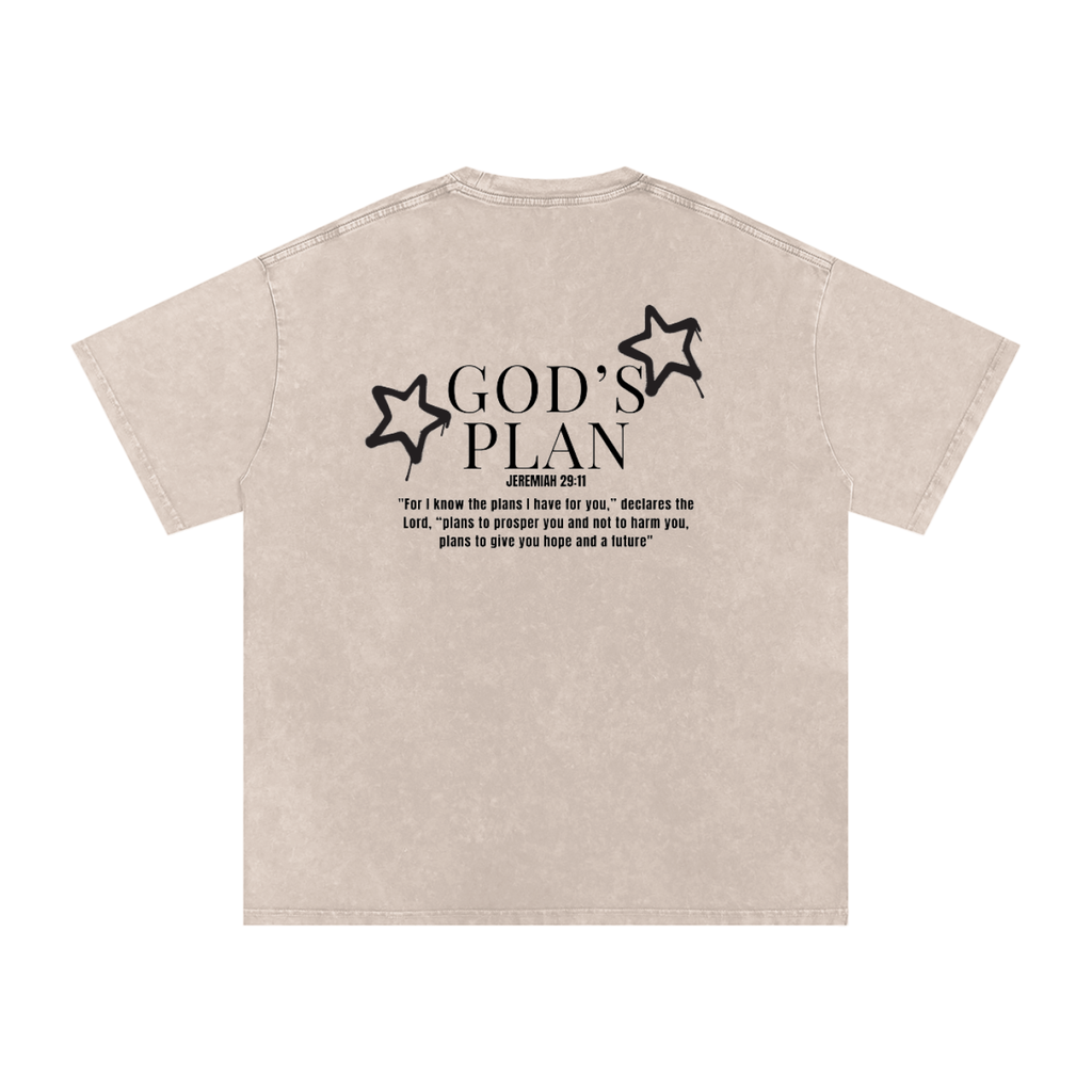 Oversized Gods plan Cotton Tee