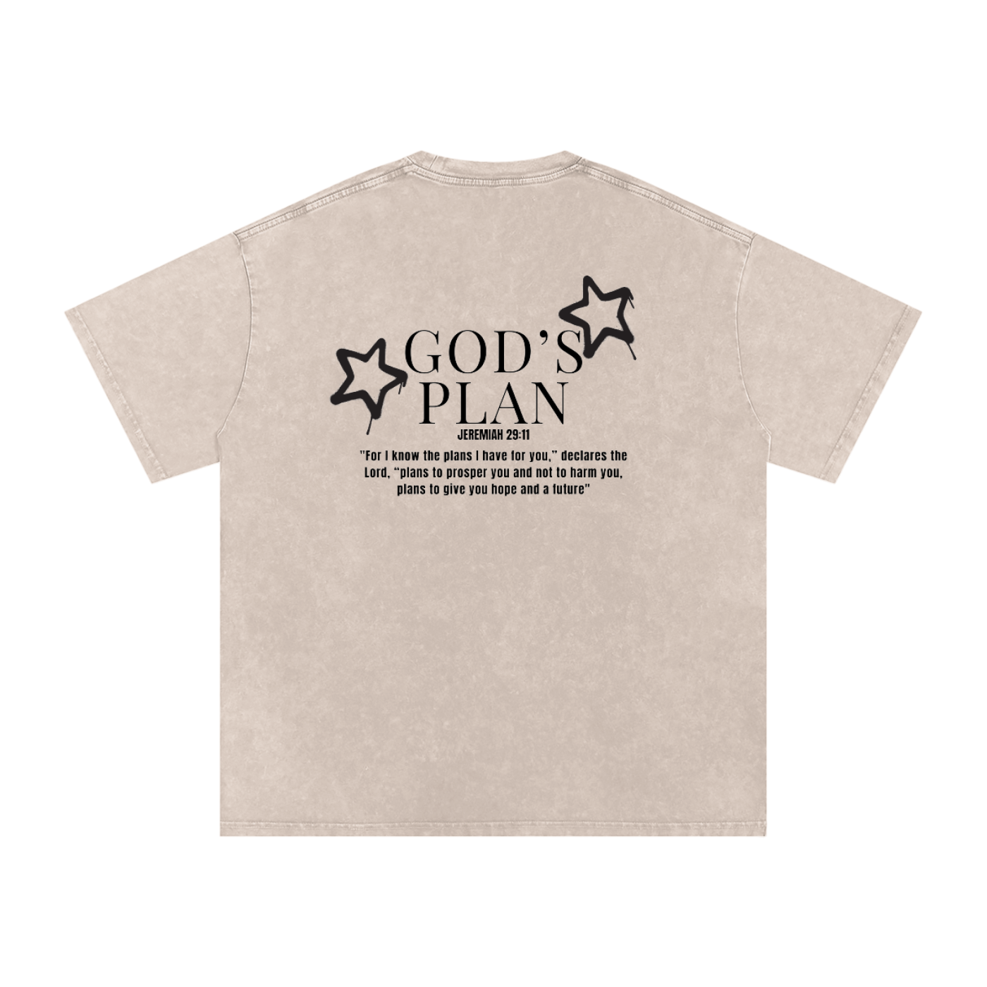 Oversized Gods plan Cotton Tee