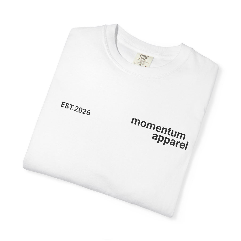 Momentum apparel plain white/black tee