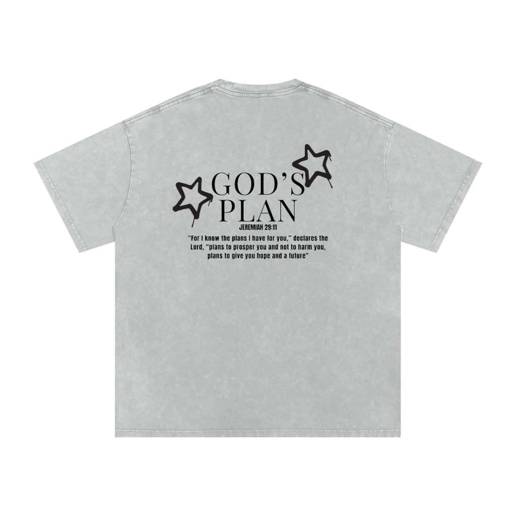 Oversized Gods plan Cotton Tee