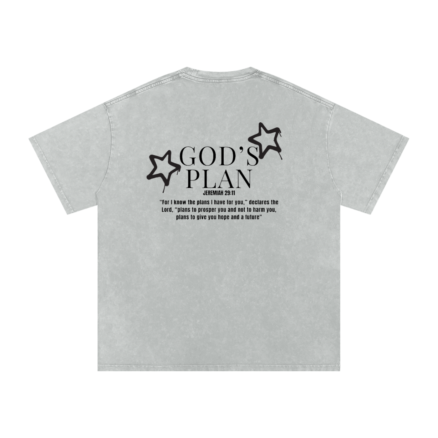 Oversized Gods plan Cotton Tee