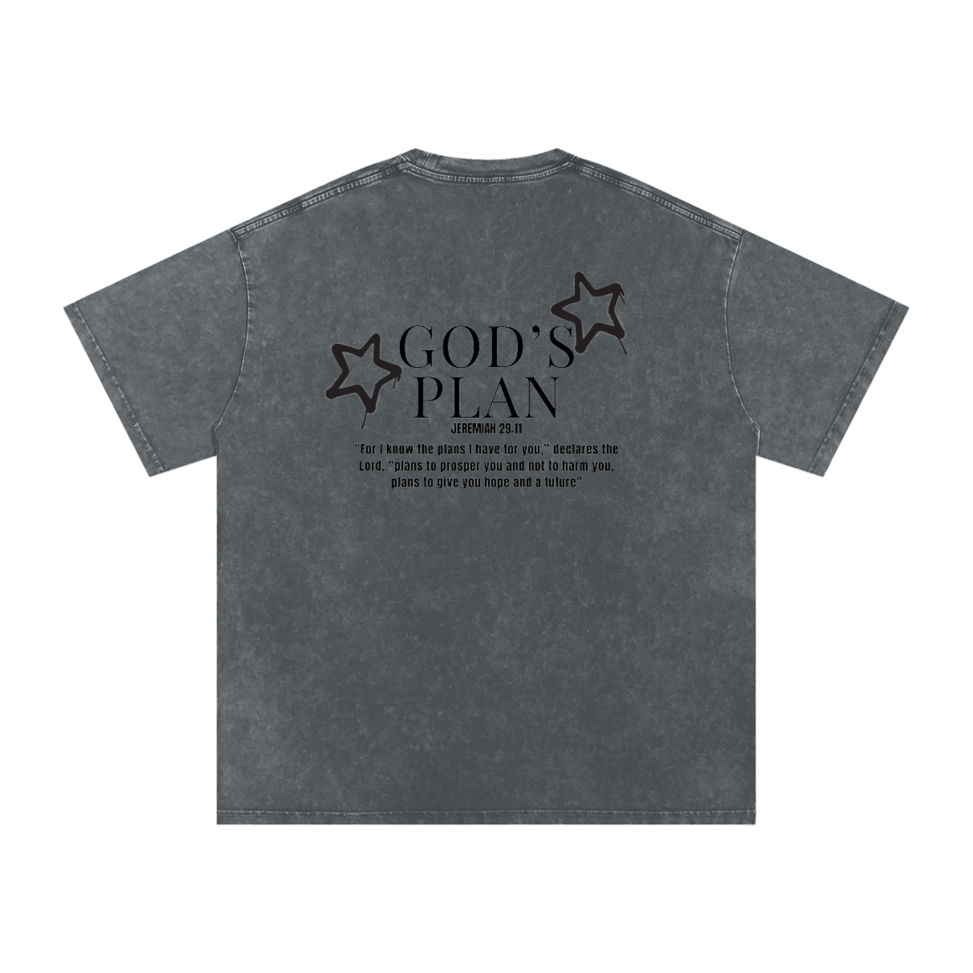 Oversized Gods plan Cotton Tee